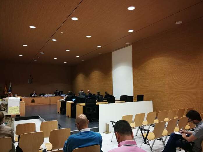 Imagen de una de las sesiones del Caso Eólico (Foto TA).